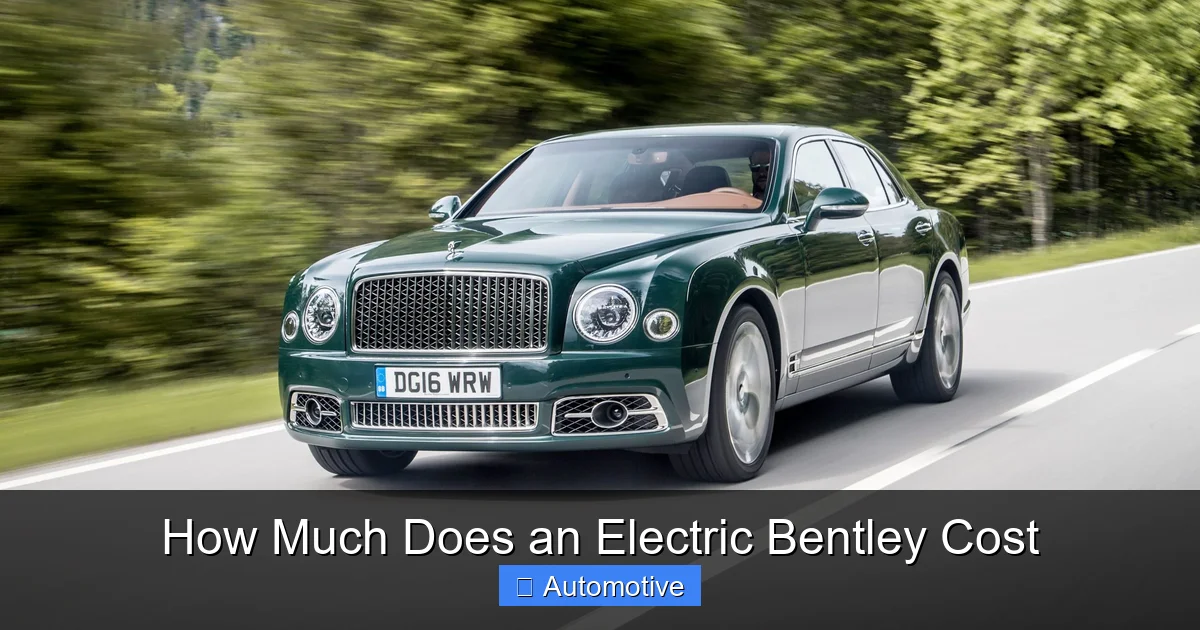 How Much Does an Electric Bentley Cost