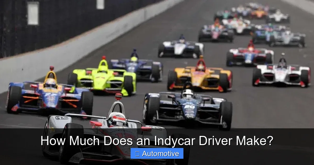 How Much Does an Indycar Driver Make?
