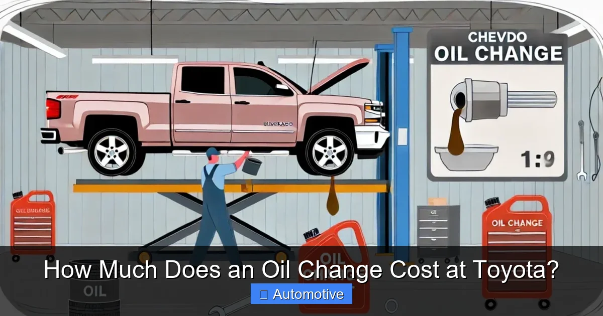How Much Does an Oil Change Cost at Toyota?
