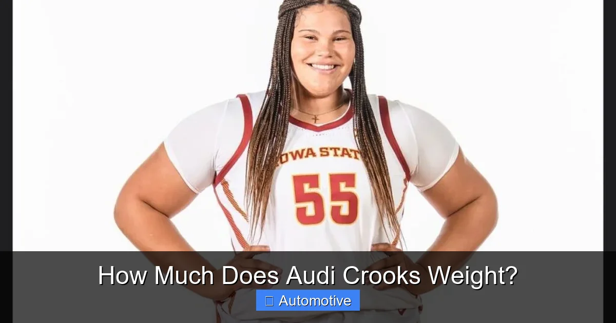 How Much Does Audi Crooks Weight?