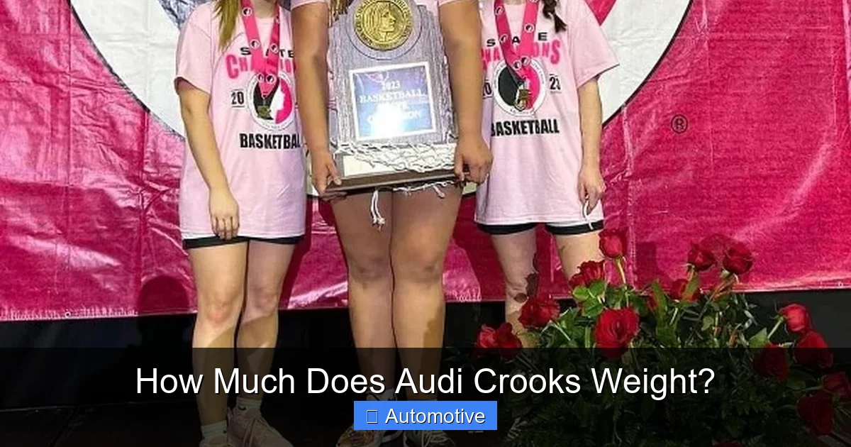 How Much Does Audi Crooks Weight?