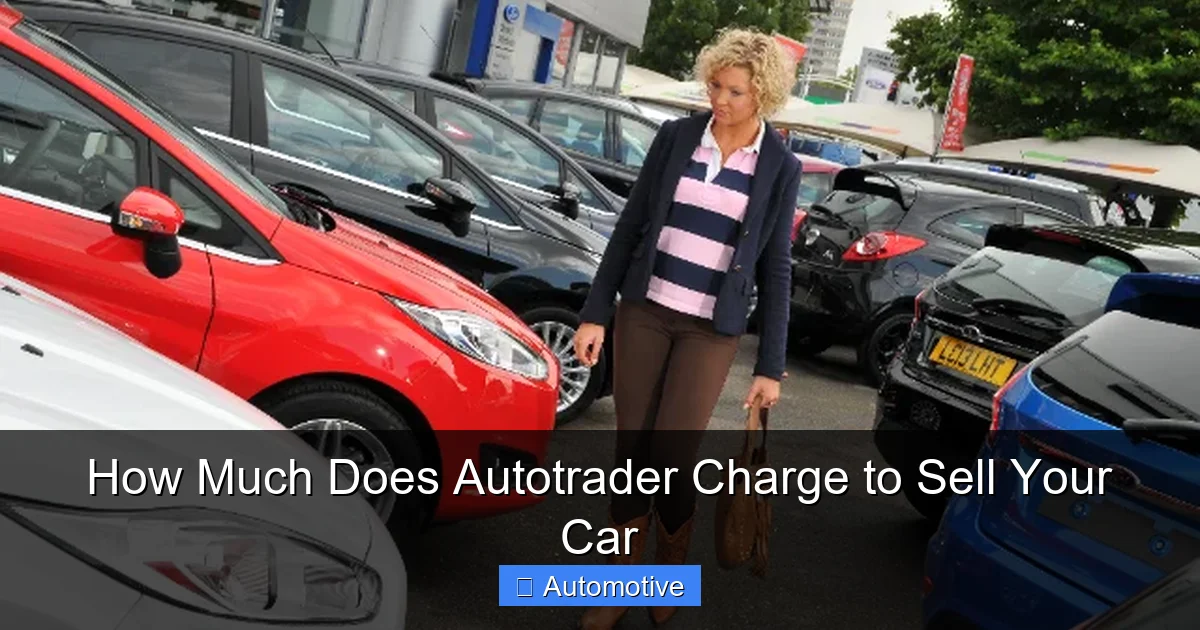 How Much Does Autotrader Charge to Sell Your Car