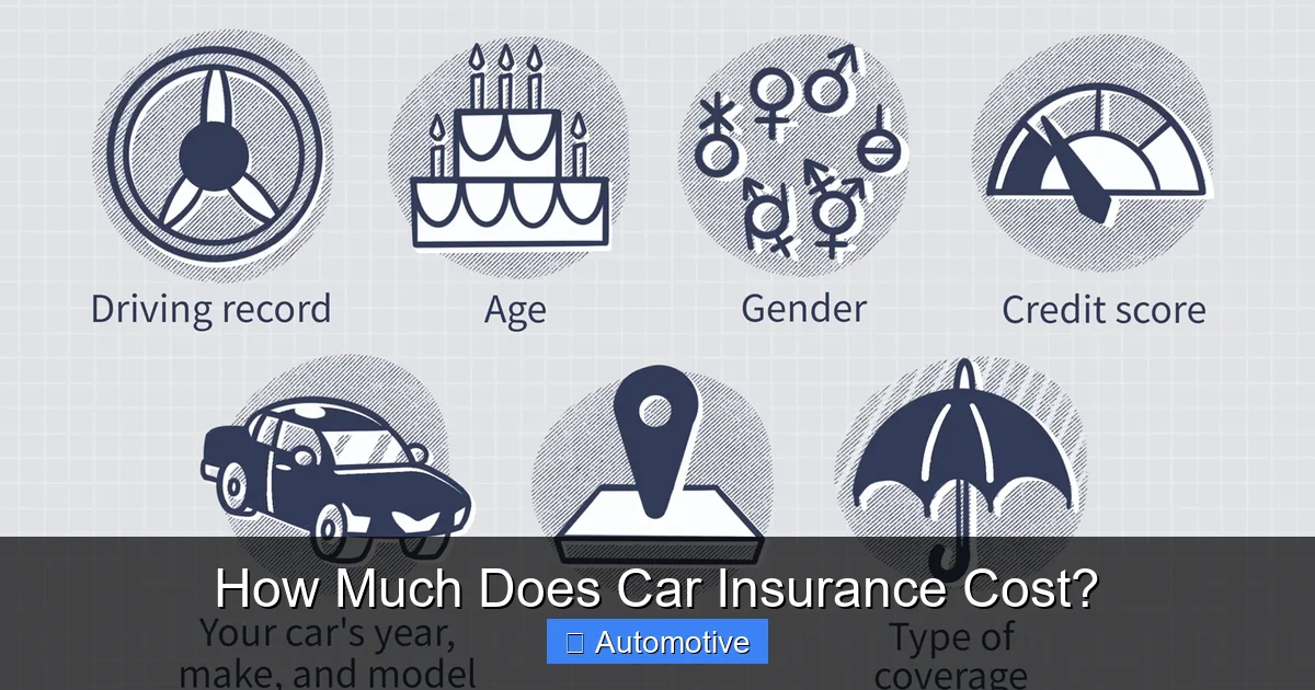How Much Does Car Insurance Cost?