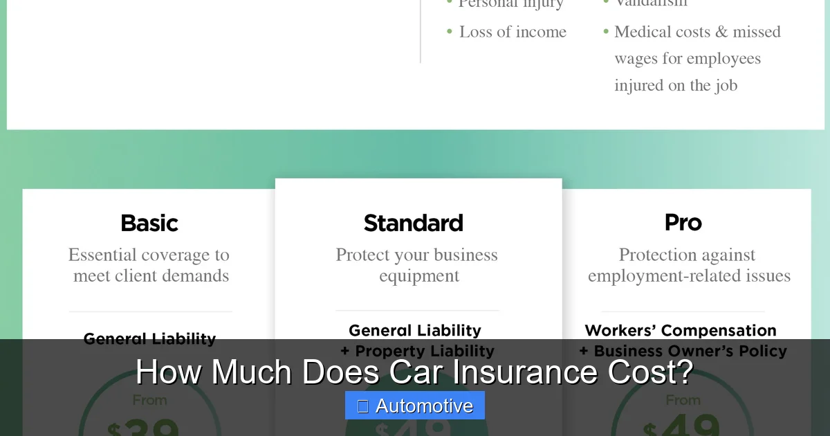 How Much Does Car Insurance Cost?