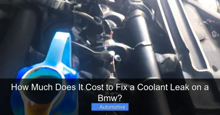 How Much Does It Cost to Fix a Coolant Leak on a Bmw?