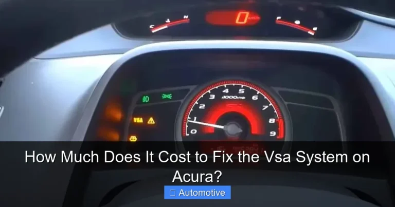 How Much Does It Cost to Fix the Vsa System on Acura?