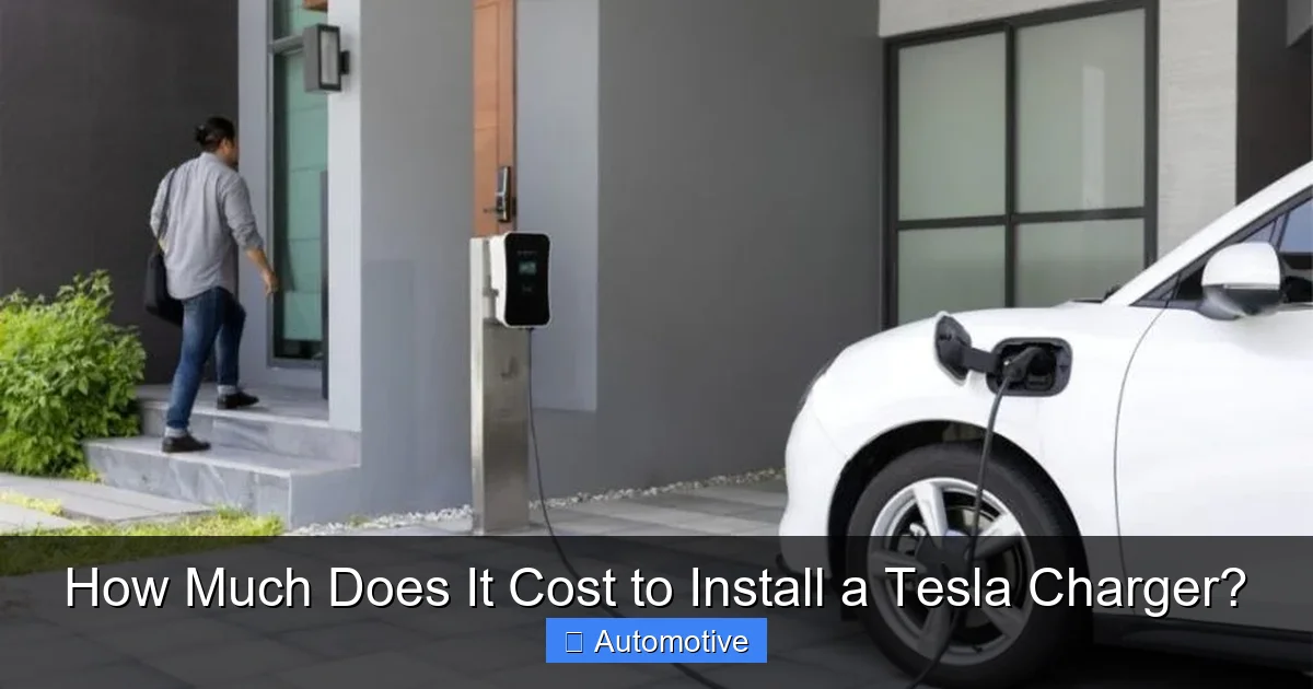 How Much Does It Cost to Install a Tesla Charger?