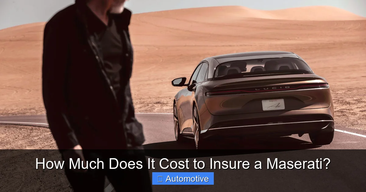 How Much Does It Cost to Insure a Maserati?