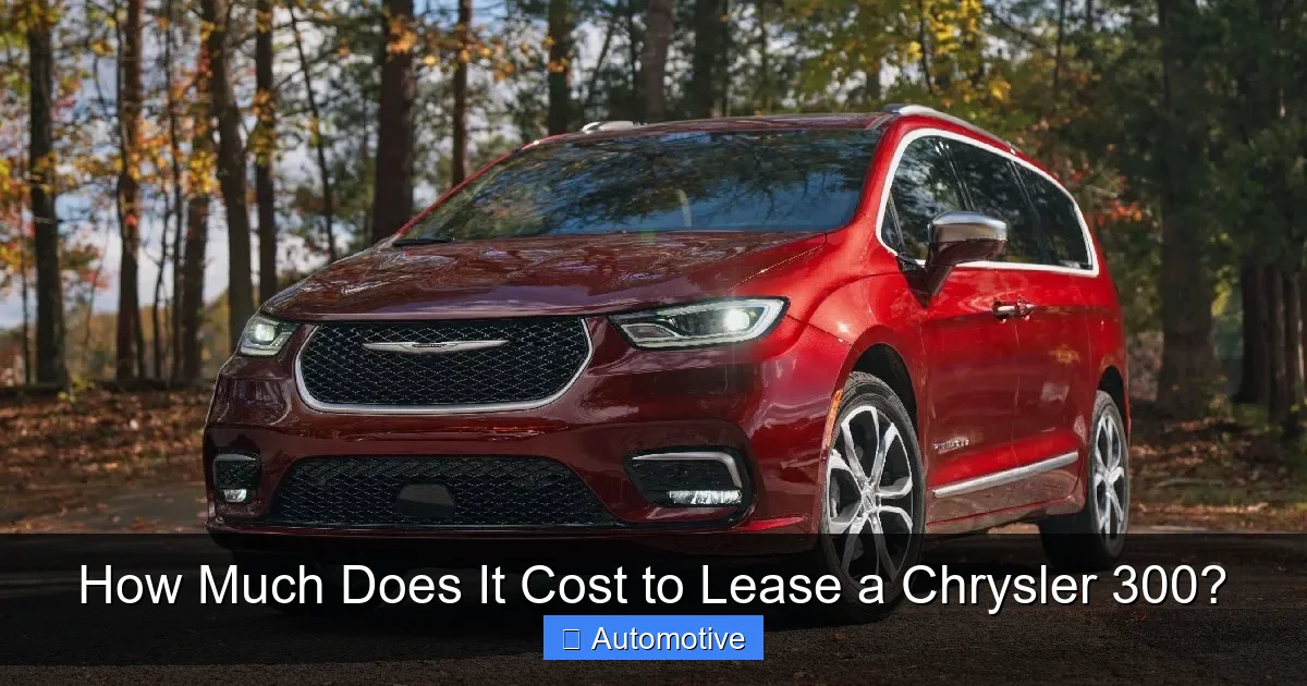 How Much Does It Cost to Lease a Chrysler 300?