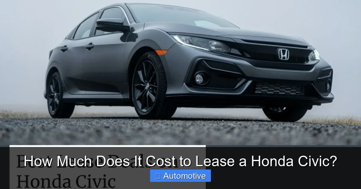 How Much Does It Cost to Lease a Honda Civic?