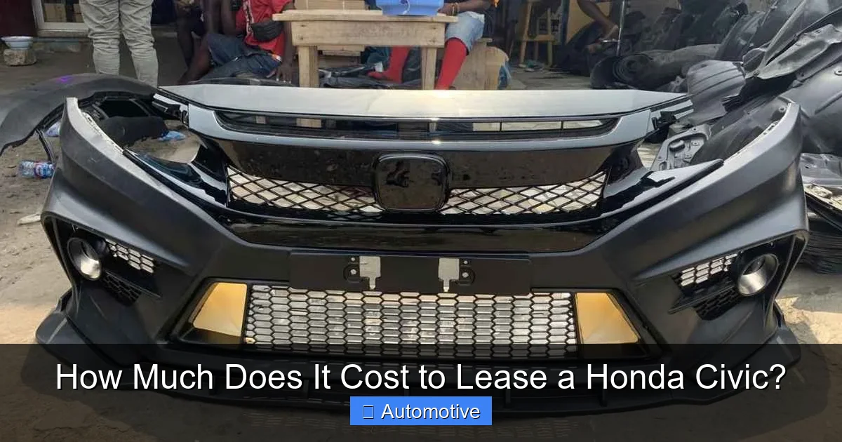 How Much Does It Cost to Lease a Honda Civic?