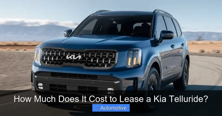 How Much Does It Cost to Lease a Kia Telluride?