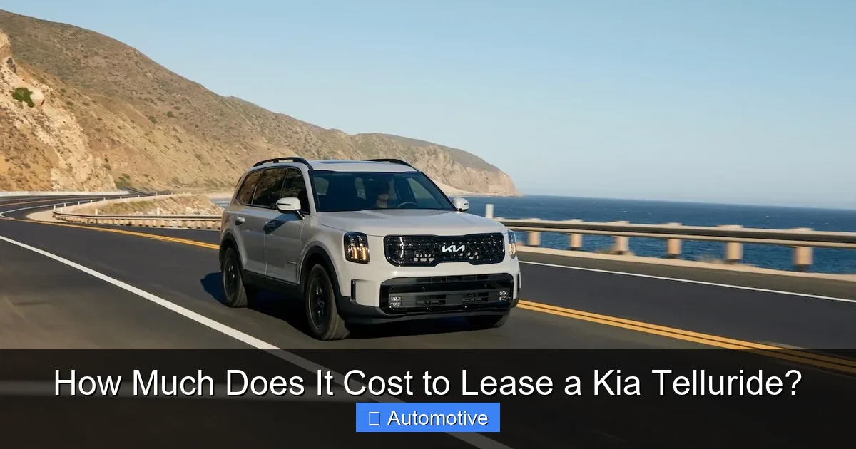 How Much Does It Cost to Lease a Kia Telluride?