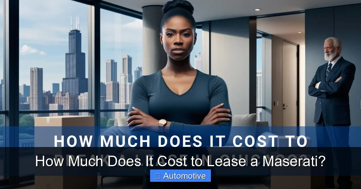 How Much Does It Cost to Lease a Maserati?