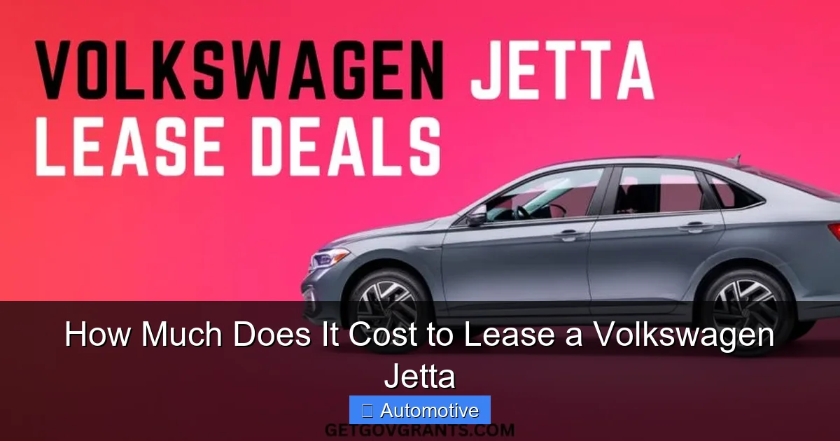 How Much Does It Cost to Lease a Volkswagen Jetta