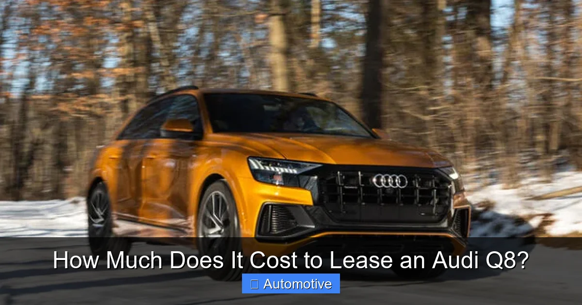How Much Does It Cost to Lease an Audi Q8?