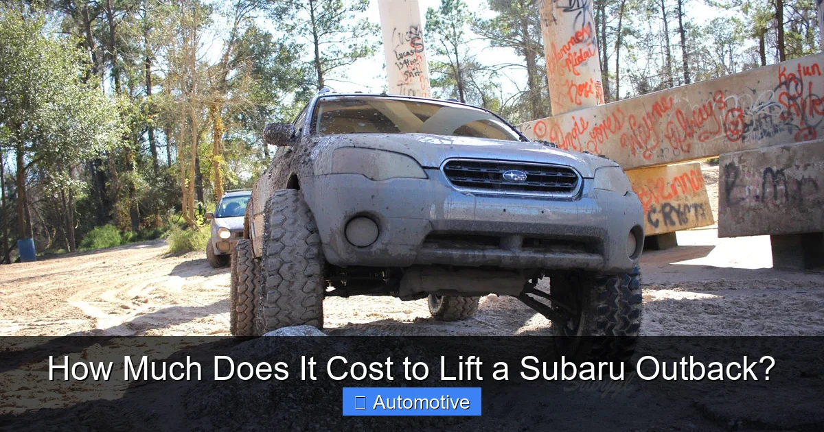 How Much Does It Cost to Lift a Subaru Outback?