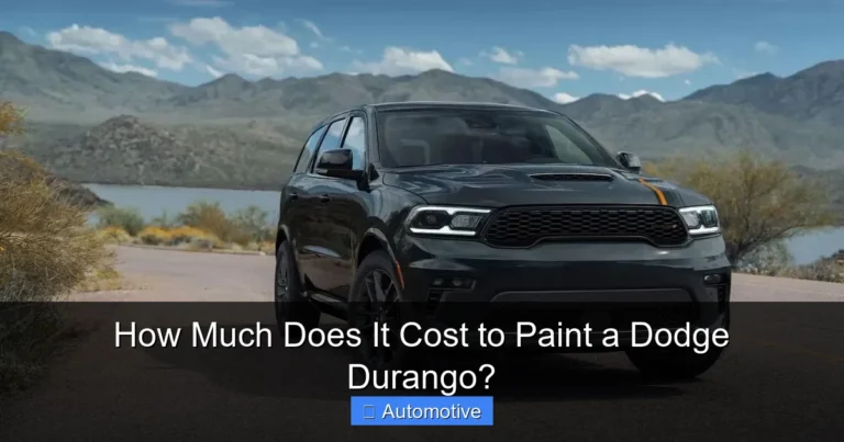 How Much Does It Cost to Paint a Dodge Durango?