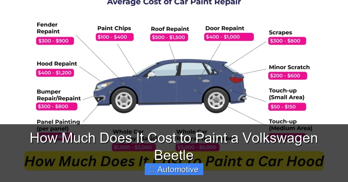 How Much Does It Cost to Paint a Volkswagen Beetle