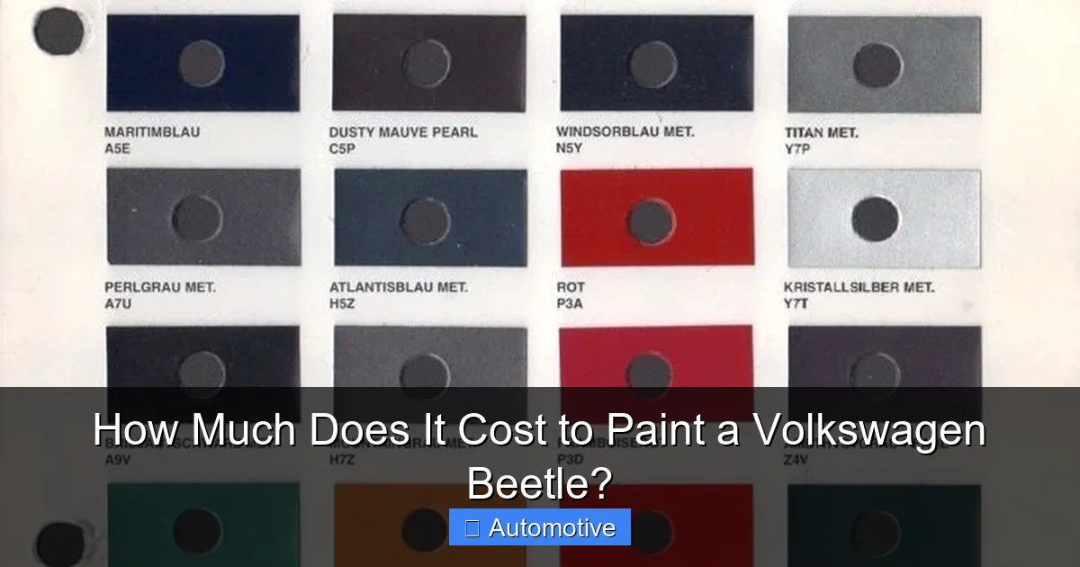 How Much Does It Cost to Paint a Volkswagen Beetle?