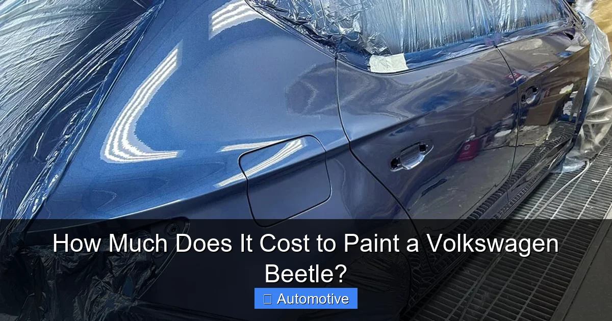 How Much Does It Cost to Paint a Volkswagen Beetle?