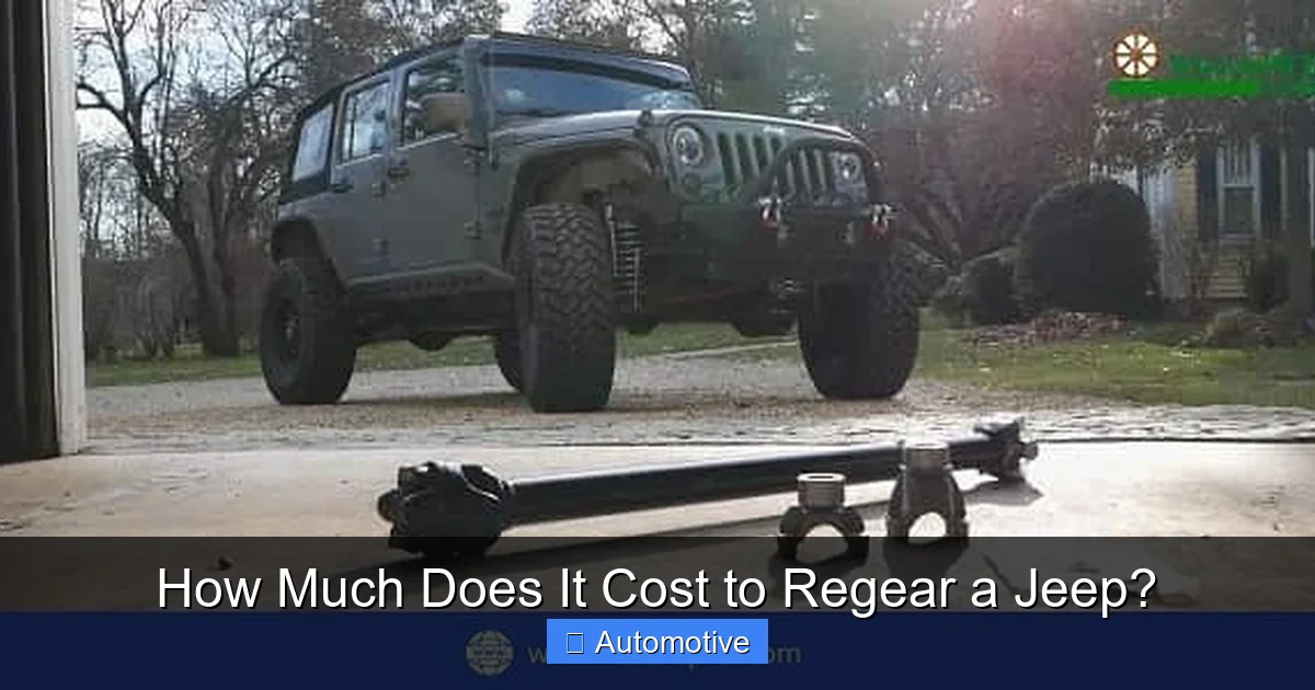 How Much Does It Cost to Regear a Jeep?