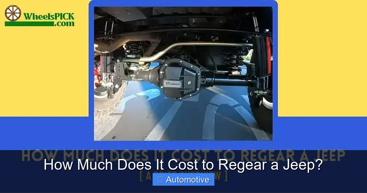 How Much Does It Cost to Regear a Jeep?