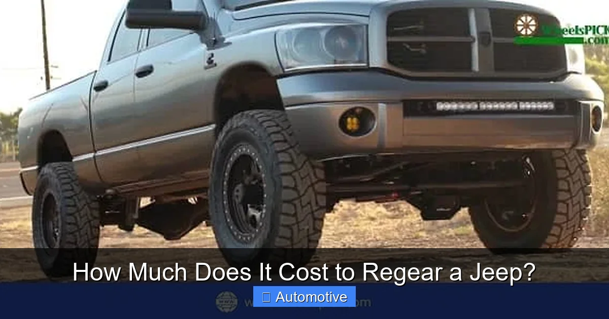 How Much Does It Cost to Regear a Jeep?