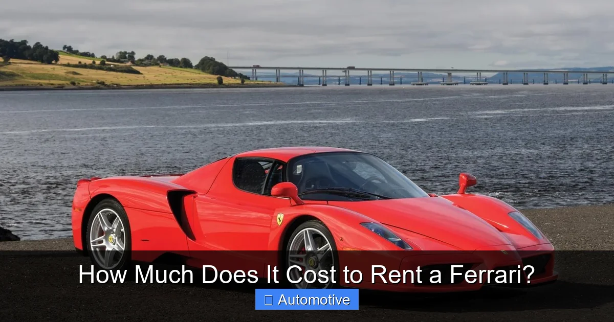 How Much Does It Cost to Rent a Ferrari?