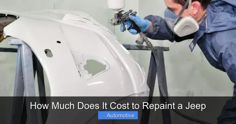 How Much Does It Cost to Repaint a Jeep