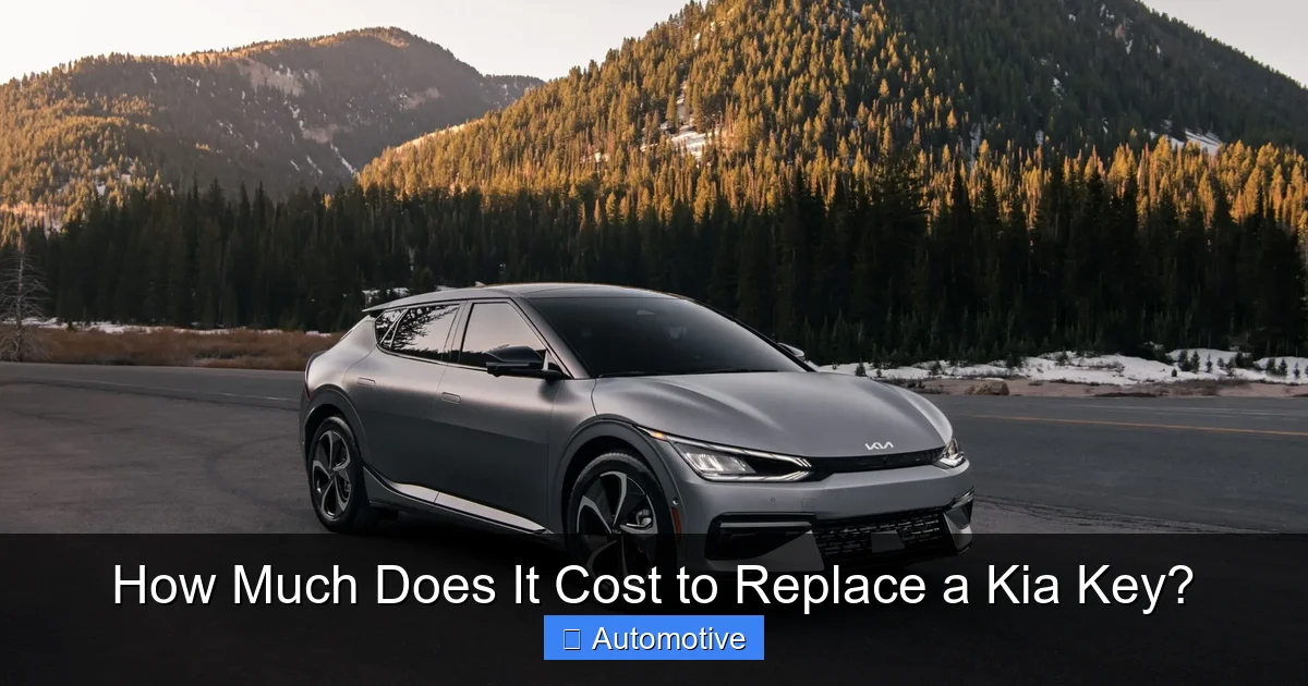 How Much Does It Cost to Replace a Kia Key?