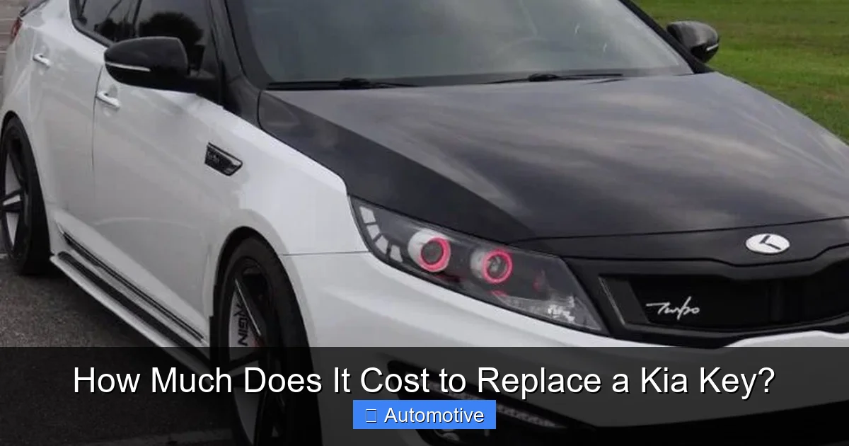How Much Does It Cost to Replace a Kia Key?
