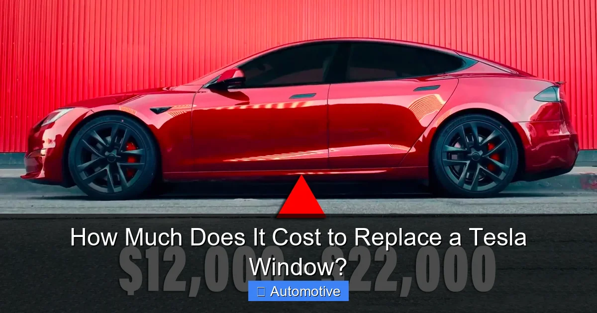 How Much Does It Cost to Replace a Tesla Window?