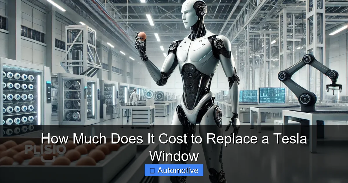 How Much Does It Cost to Replace a Tesla Window