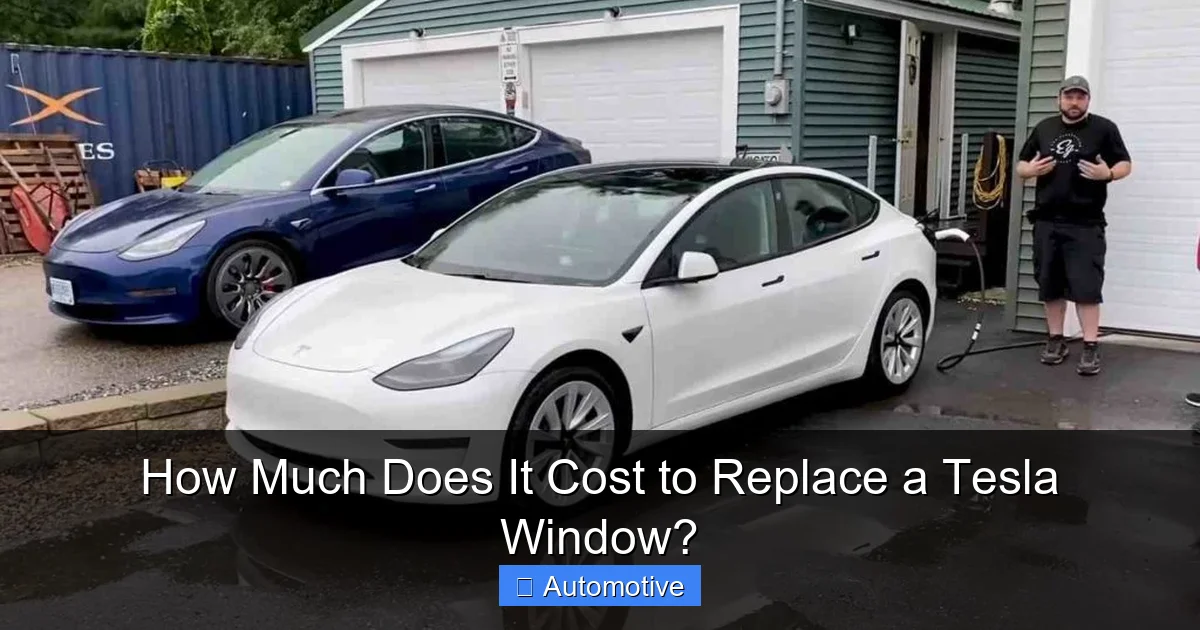 How Much Does It Cost to Replace a Tesla Window?
