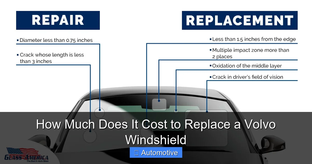 How Much Does It Cost to Replace a Volvo Windshield