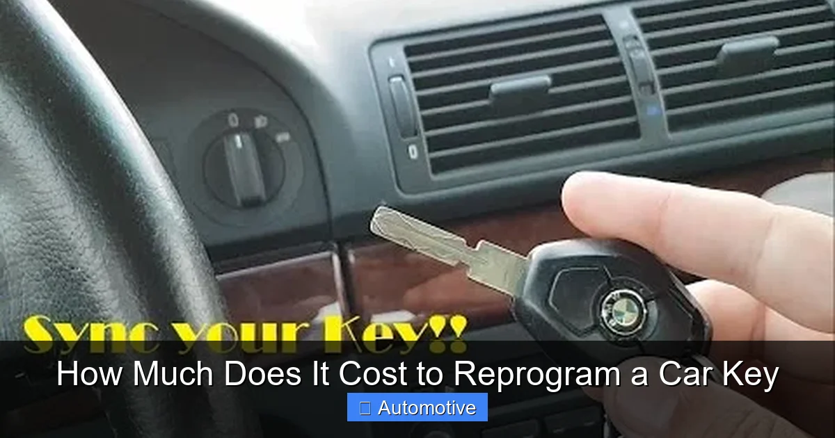How Much Does It Cost to Reprogram a Car Key