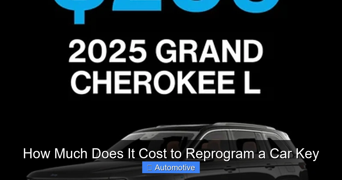 How Much Does It Cost to Reprogram a Car Key