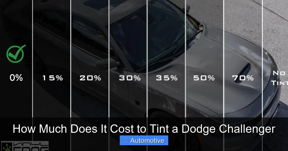 How Much Does It Cost to Tint a Dodge Challenger