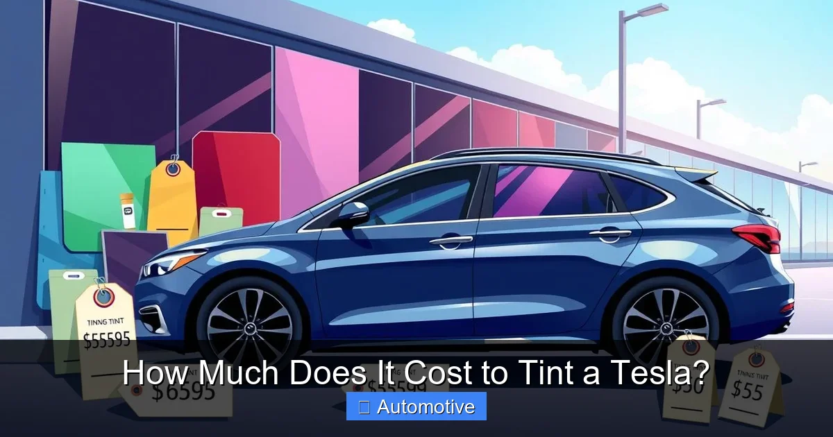 How Much Does It Cost to Tint a Tesla?