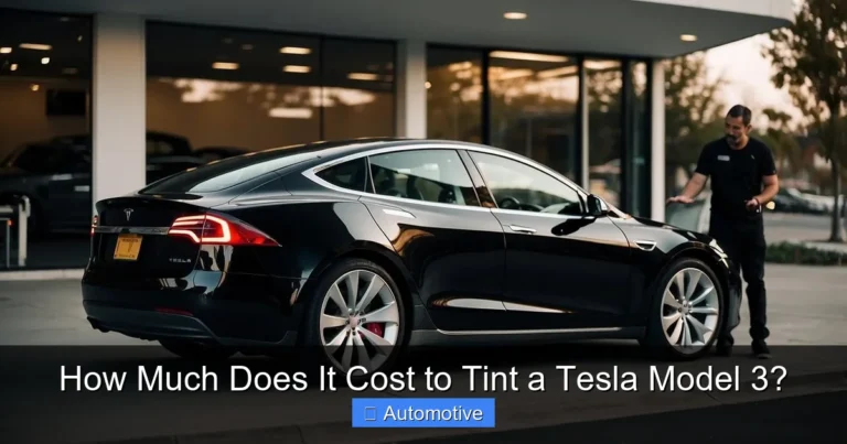 How Much Does It Cost to Tint a Tesla Model 3?