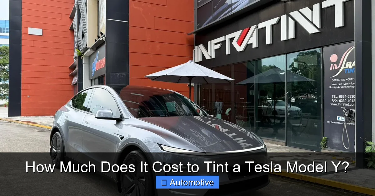 How Much Does It Cost to Tint a Tesla Model Y?