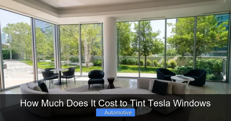 How Much Does It Cost to Tint Tesla Windows