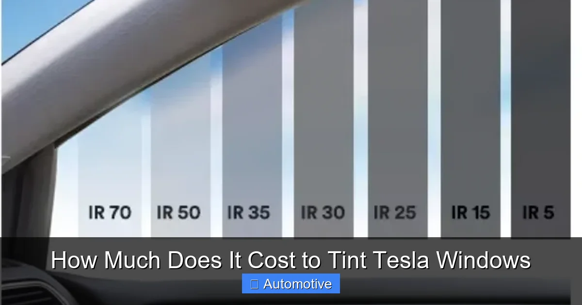How Much Does It Cost to Tint Tesla Windows