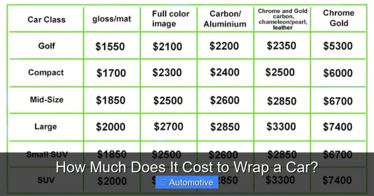 How Much Does It Cost to Wrap a Car?