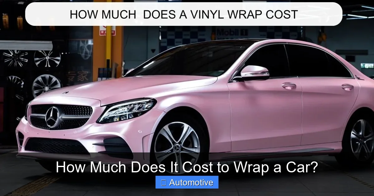How Much Does It Cost to Wrap a Car?