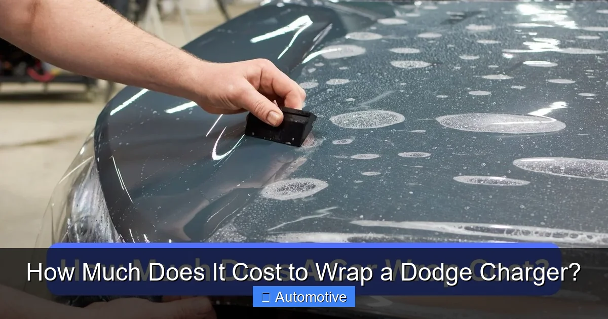 How Much Does It Cost to Wrap a Dodge Charger?