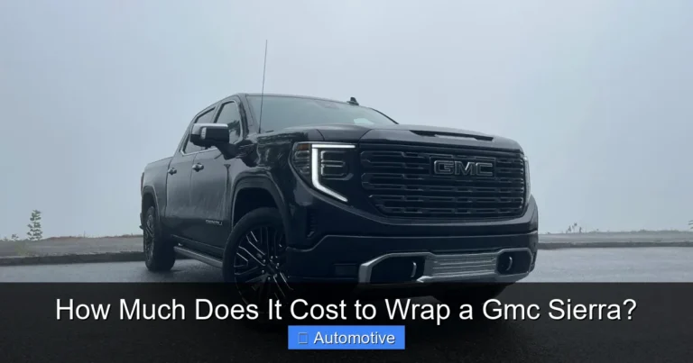 How Much Does It Cost to Wrap a Gmc Sierra?