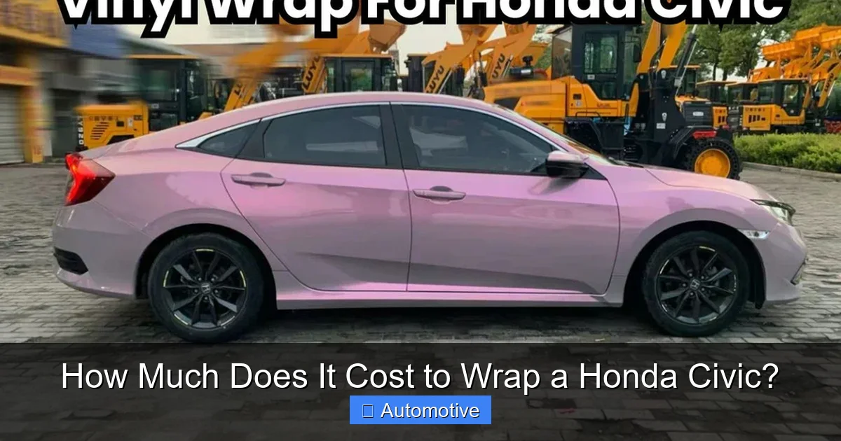 How Much Does It Cost to Wrap a Honda Civic?