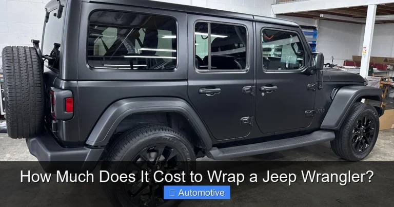 How Much Does It Cost to Wrap a Jeep Wrangler?